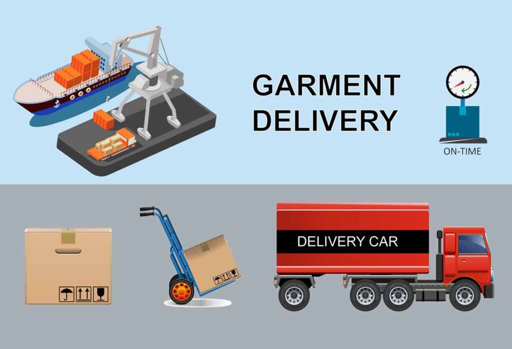 Garment delivery car